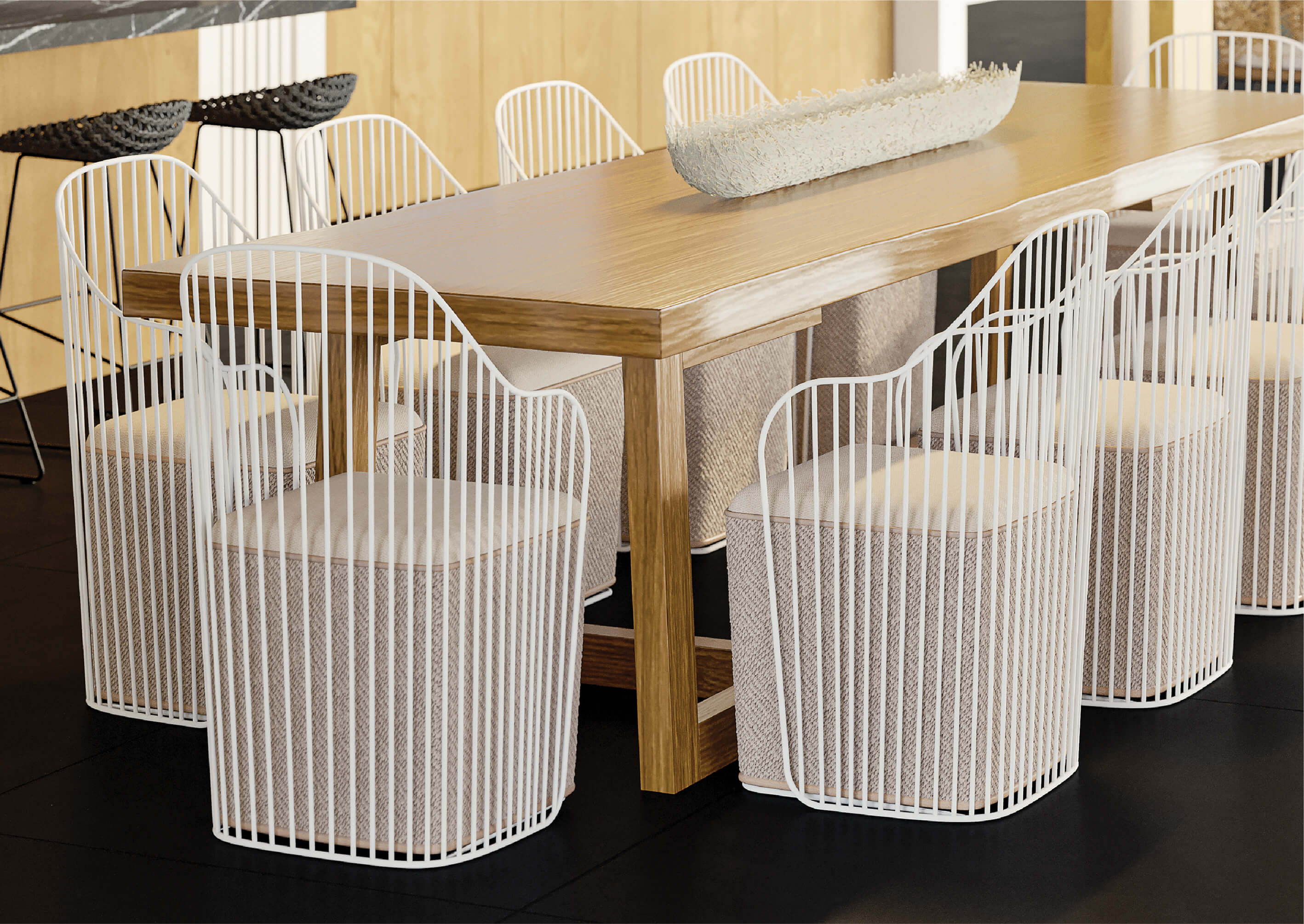 PHILIANA DESIGN DAO DINING TABLE and WINNERS FURNITURE CHAIR - Design Commune Feature