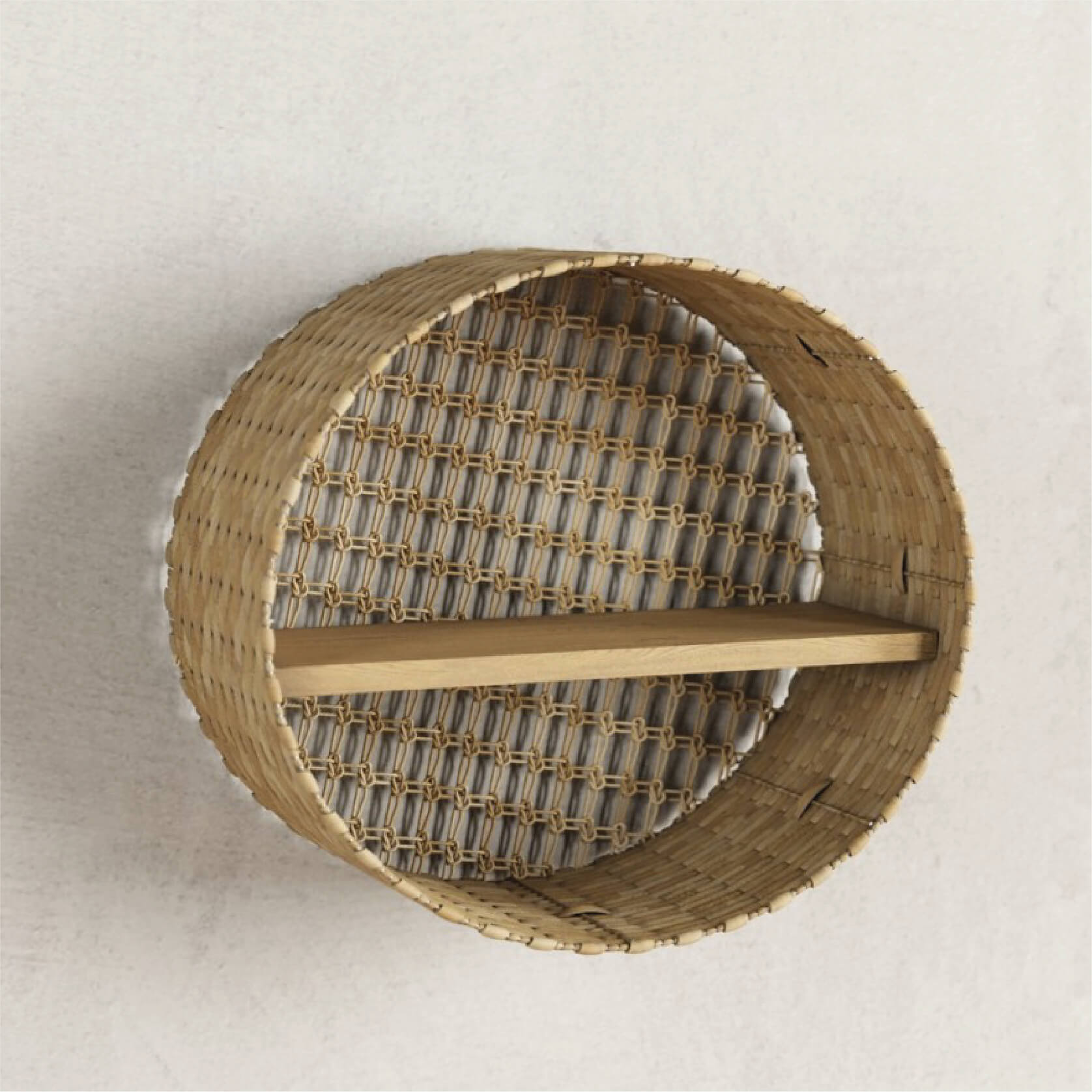 ABACA/SEAGRASS WALL RACK by JM Handicrafts - Design Commune Feature