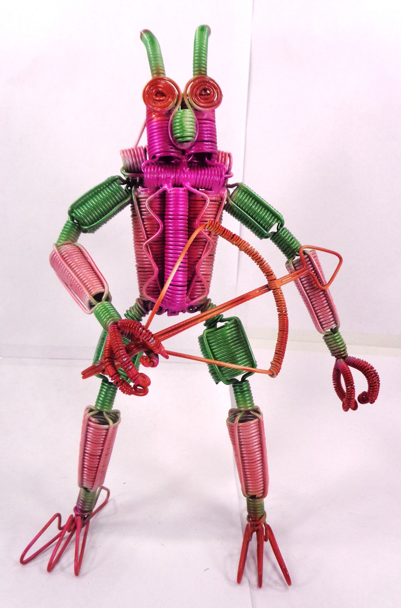 COLORED TINS & WIRE ROBOT BENDABLE ACTION FIGURE COOL UNIQUE TOY GIFT